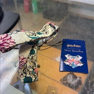 Vera Bradley Harry Potter Herbology Wide 1" Lanyard RETIRED RARE NEW